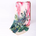 Оптовые цены уникальный дизайн ручной работы леди шелковый шарф с большим количеством цветов
